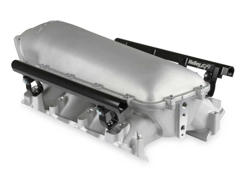 Holley EFI Holley Lo-Ram Manifold Kit Single Injector- Satin 300-679 fits GM LS3 / L92 - Additional View 7