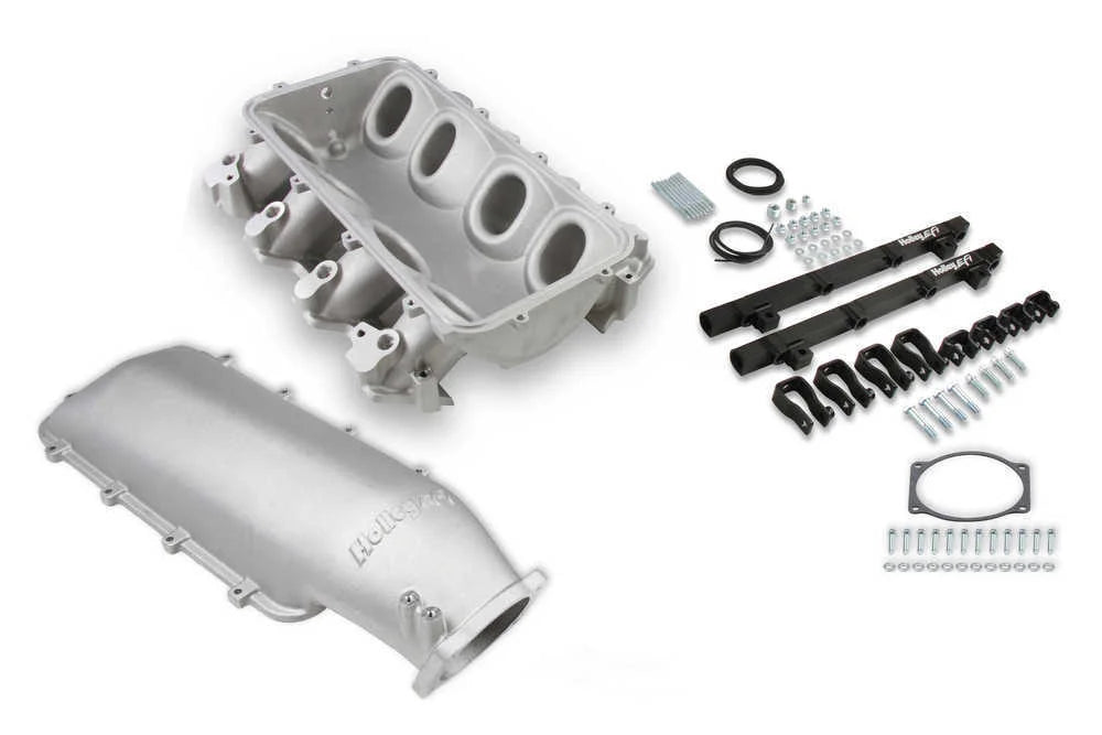 Holley EFI Holley Lo-Ram Manifold Kit Single Injector- Satin 300-679 fits GM LS3 / L92 - Additional View 13