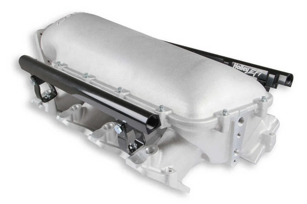 Holley EFI Holley Modular Lo-Ram EFI Manifold 300-620 fits LS1 / LS2 / LS6 - Back View