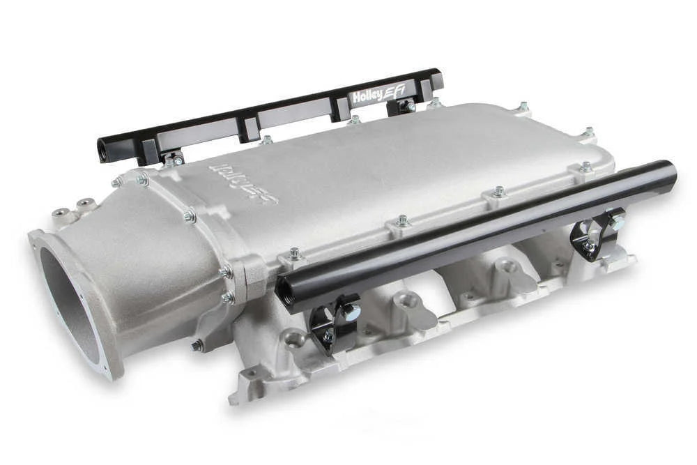 Holley EFI Holley Modular Ultra Lo-Ram EFI Manifold 300-621 fits LS1 / LS2 / LS6 - Side View