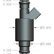 Load image into Gallery viewer, Holley EFI Holley Terminator X Fuel Injectors - Set of Eight 522-428 - Side View