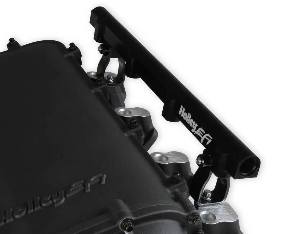 Holley EFI Holley Ultra Lo-Ram Manifold Kit Single Injector- Black 300-680BK fits GM LS3 / L92 - Additional View 10