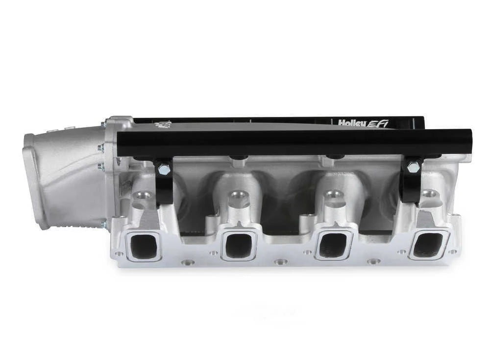 Holley EFI Holley Ultra Lo-Ram Manifold Kit Single Injector- Satin 300-680 fits GM LS3 / L92 - Installation View