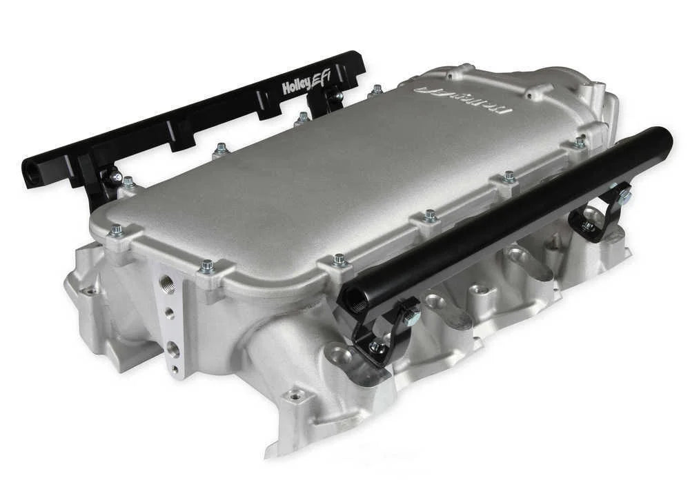 Holley EFI Holley Ultra Lo-Ram Manifold Kit Single Injector- Satin 300-680 fits GM LS3 / L92 - Additional View 7