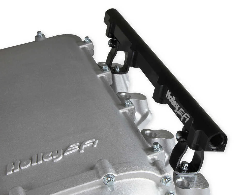 Holley EFI Holley Ultra Lo-Ram Manifold Kit Single Injector- Satin 300-680 fits GM LS3 / L92 - Additional View 10