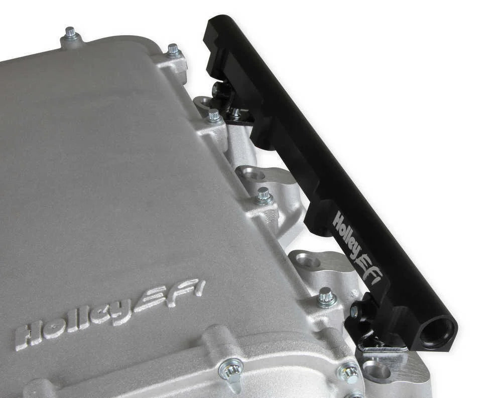 Holley EFI Holley Ultra Lo-Ram Manifold Kit Single Injector- Satin 300-680 fits GM LS3 / L92 - Additional View 11