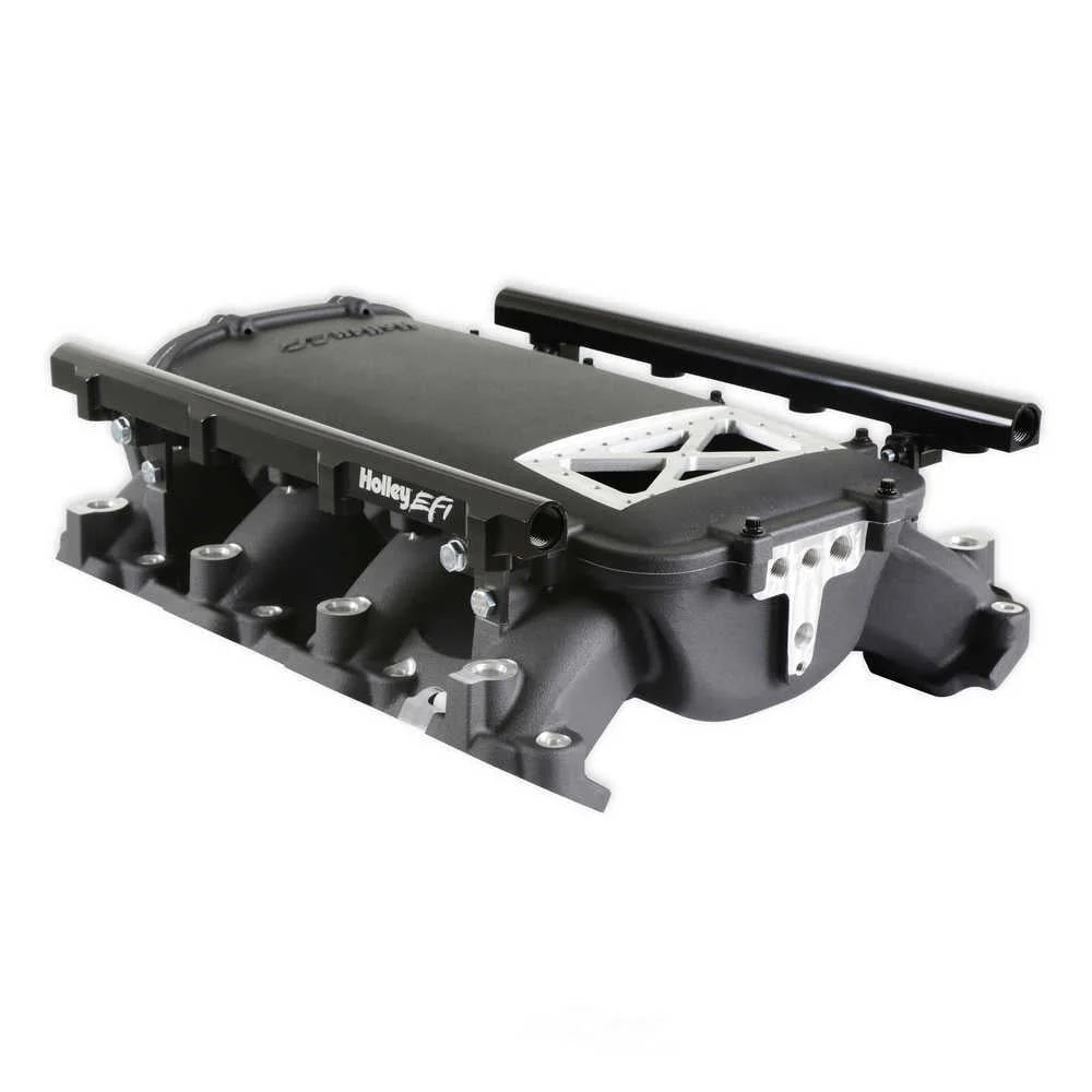 Holley EFI Holley Ultra Lo-Ram Manifold Kit and Port Injection Fuel Rails 300-719BK fits GM Gen V LT - Additional View 9
