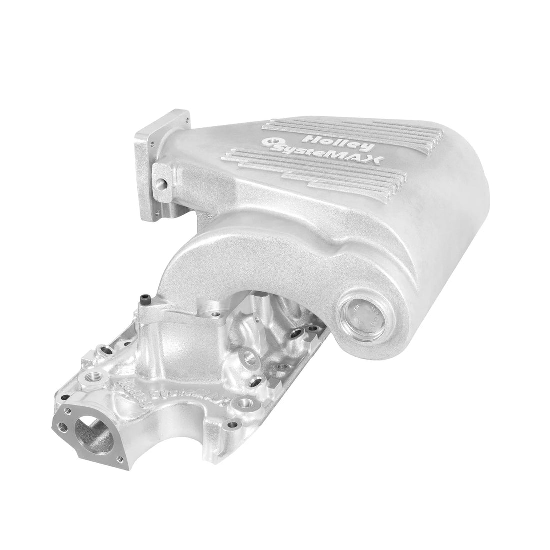 Holley EFI Intake Manifold 1986-1995 5.0L Upper and Lower E.O. Legal Shiny Finish 300-72S - Back View
