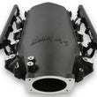 Load image into Gallery viewer, Holley EFI Lo-Ram Manifold Kit - Top-feed. Single Injector Black Finish 300-679BK fits LS3 - Side View