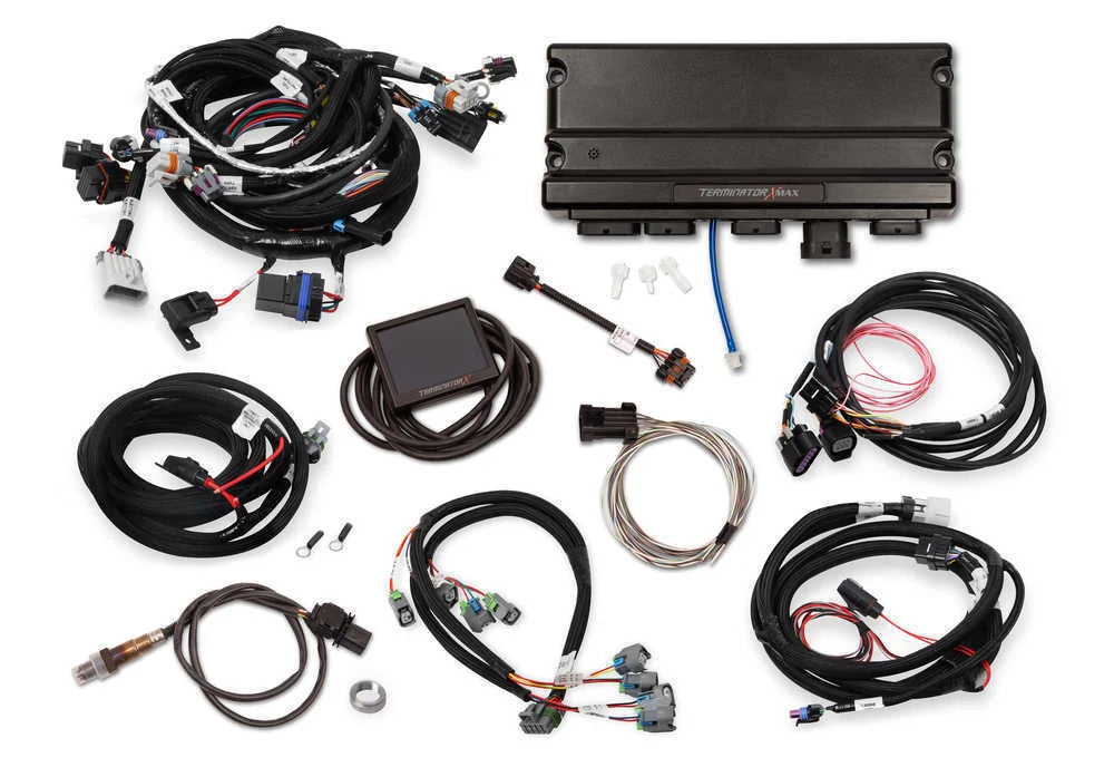 Holley EFI Terminator X Max 550-928 fits GM Gen IV Truck 4.8 / 5.3 / 6.0L / LS2 / LS3 - Side View