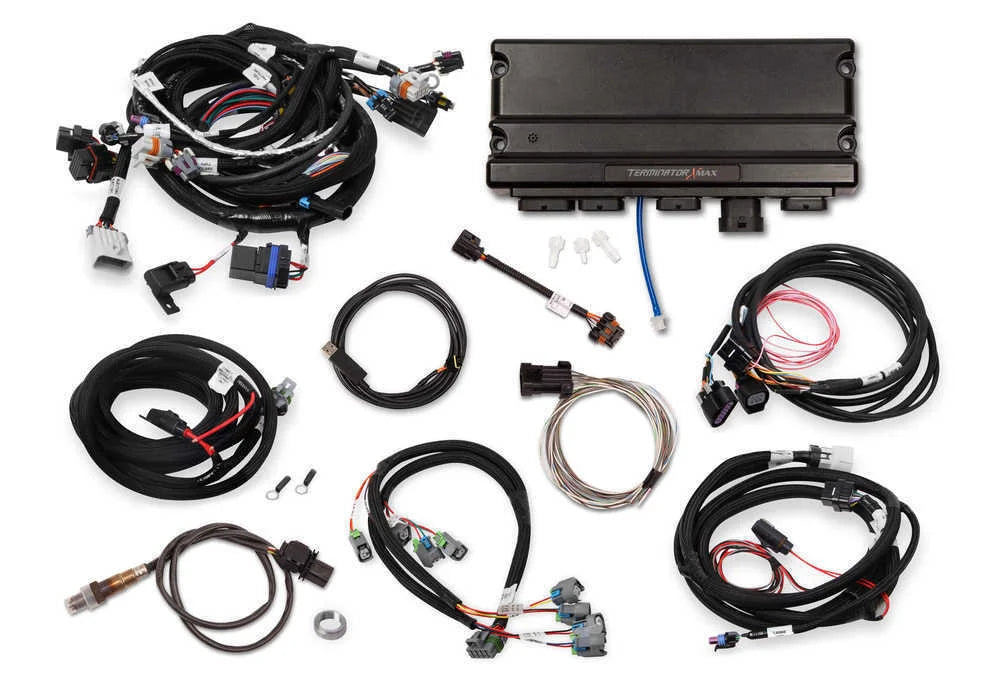 Holley EFI Terminator X Max 550-928T fits GM Gen IV Truck 4.8 / 5.3 / 6.0L / LS2 / LS3 - Side View