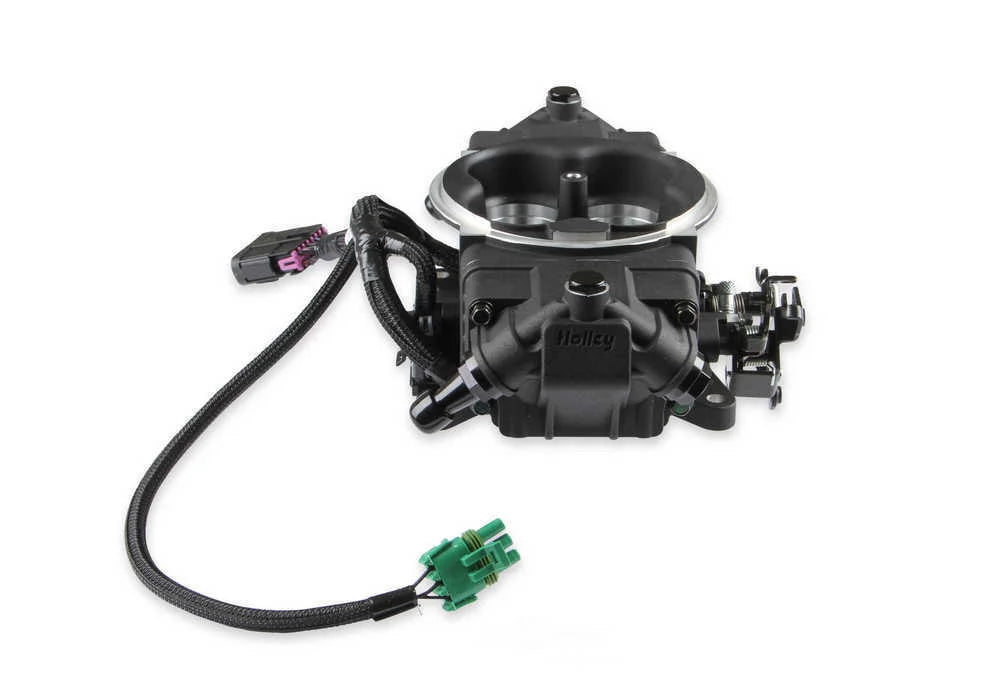 Holley EFI Terminator X Stealth 4150 - Black 550-1061 fits GM LS - Side View