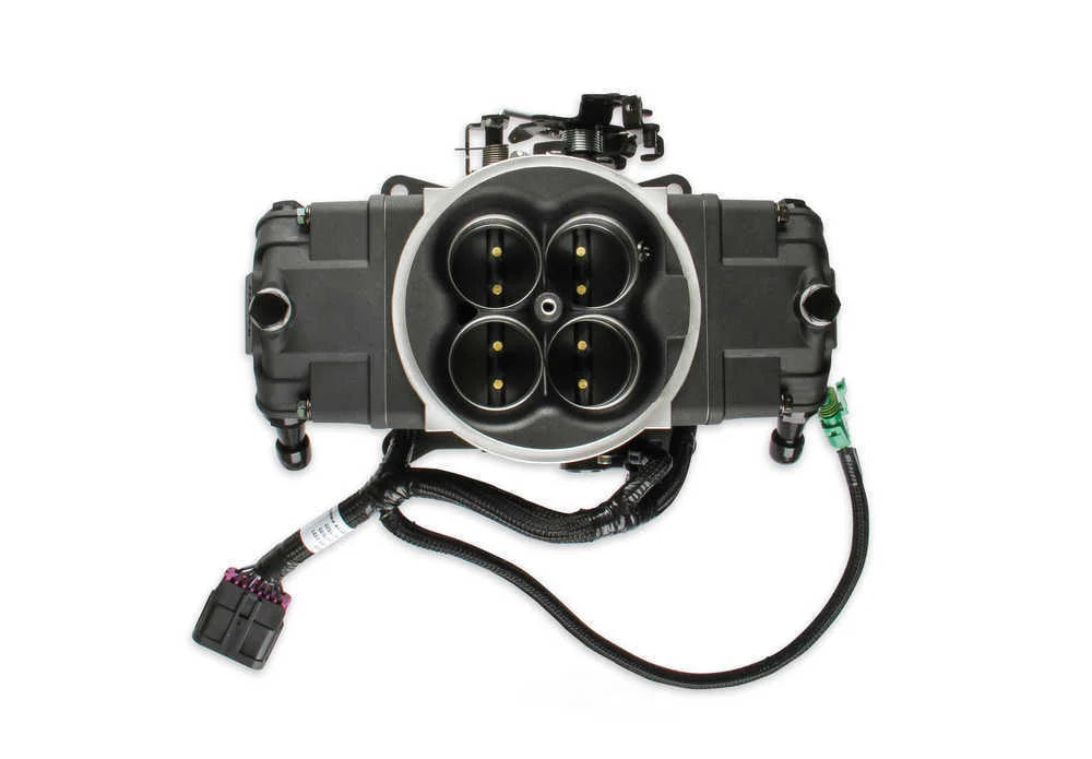 Holley EFI Terminator X Stealth 4150 - Black 550-1061 fits GM LS - Back View