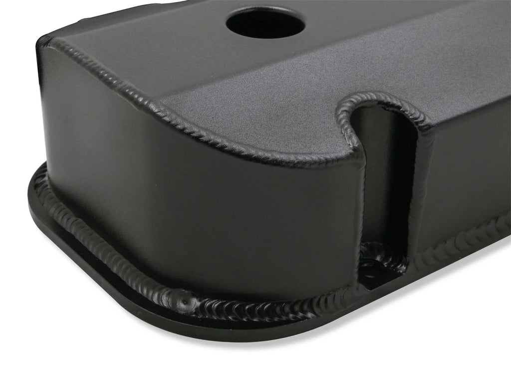 Holley - Fabricated Aluminum - Short Bolt - Black 241-281 - Installation View