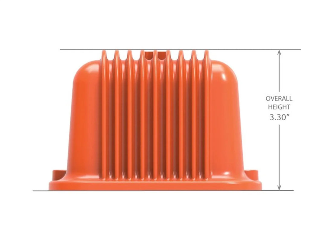 Holley - Factory Orange Machined Finish 241-109 - Side View