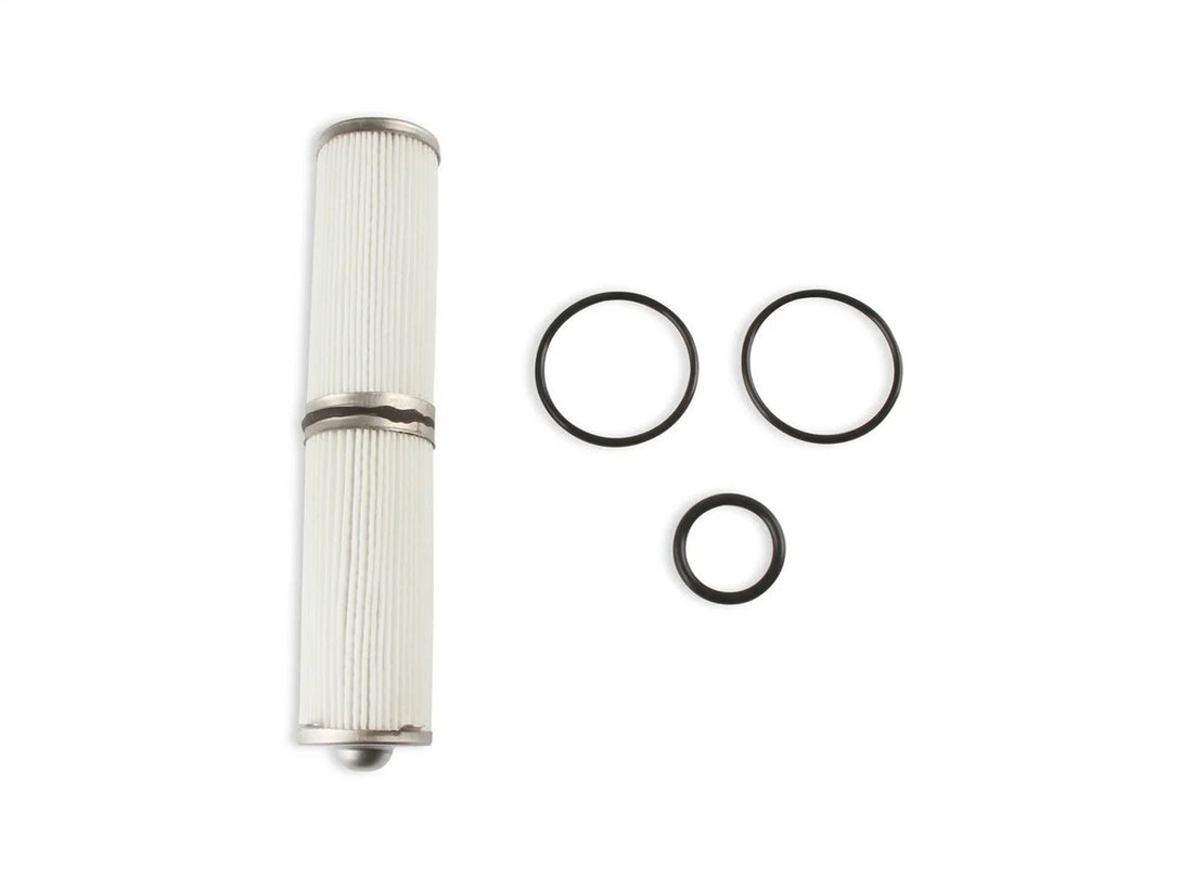 Holley Fits 460 GPH VR Series Billet Fuel Filters  10 Micron 162-580 - Side View