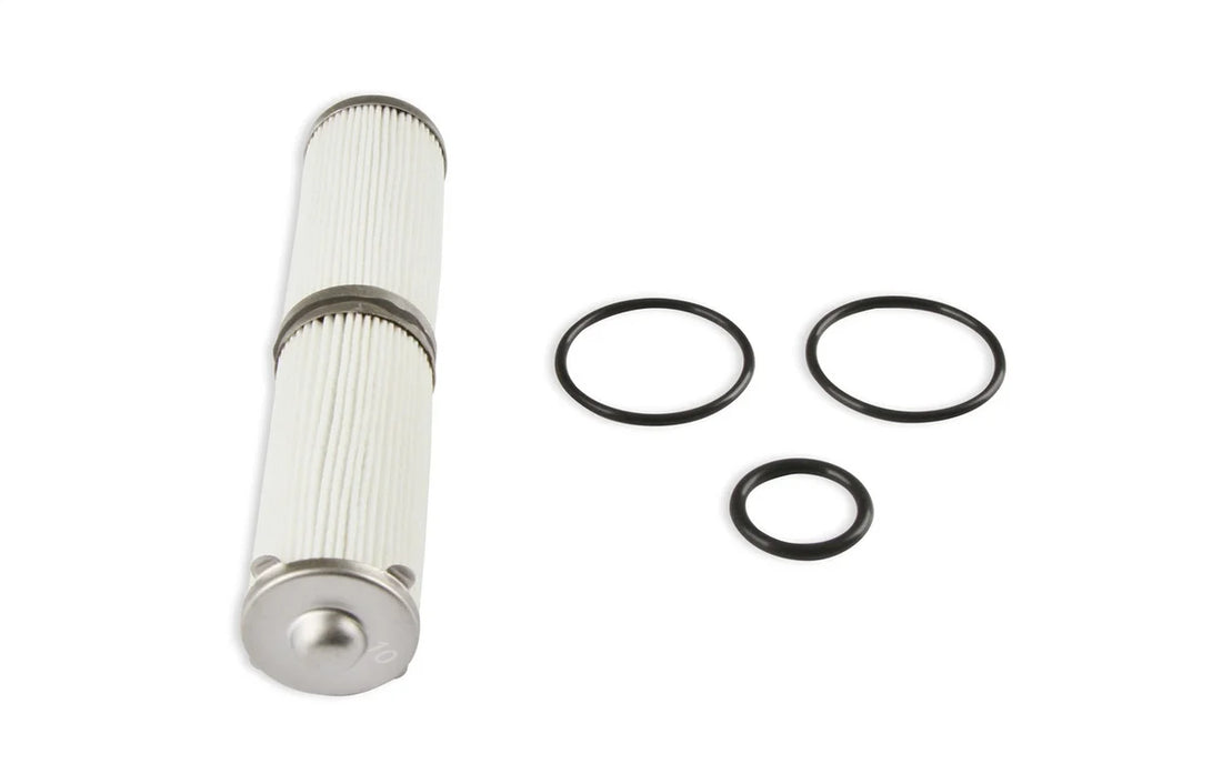 Holley Fits 460 GPH VR Series Billet Fuel Filters  10 Micron 162-580 - Back View