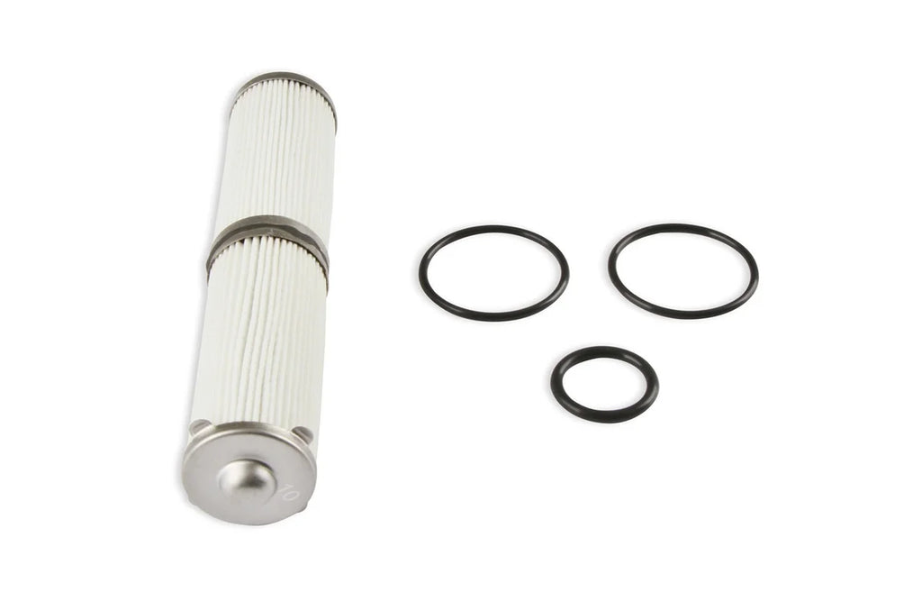 Holley Fits 460 GPH VR Series Billet Fuel Filters  10 Micron 162-580 - Back View