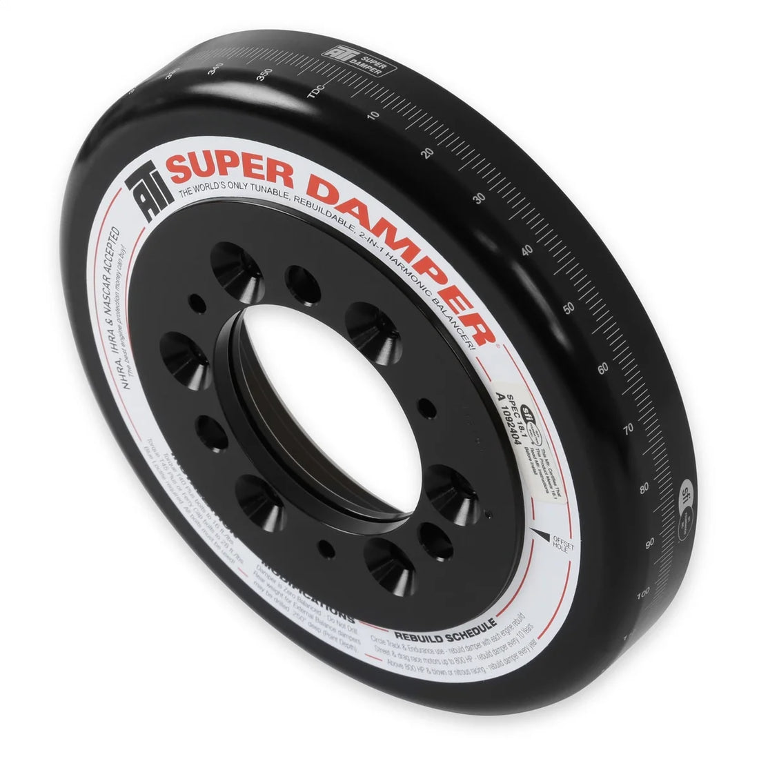 Holley Fits Mid-Mount Accessory Drive for Gen III Hemi with SFI Certified Damper  - VVT 97-361 - Back View