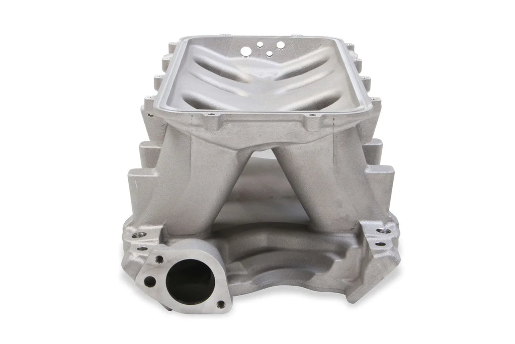 Holley Ford 351W (9.5" Deck) Ford Hi-Ram Intake Manifold Base 300-243 - Back View