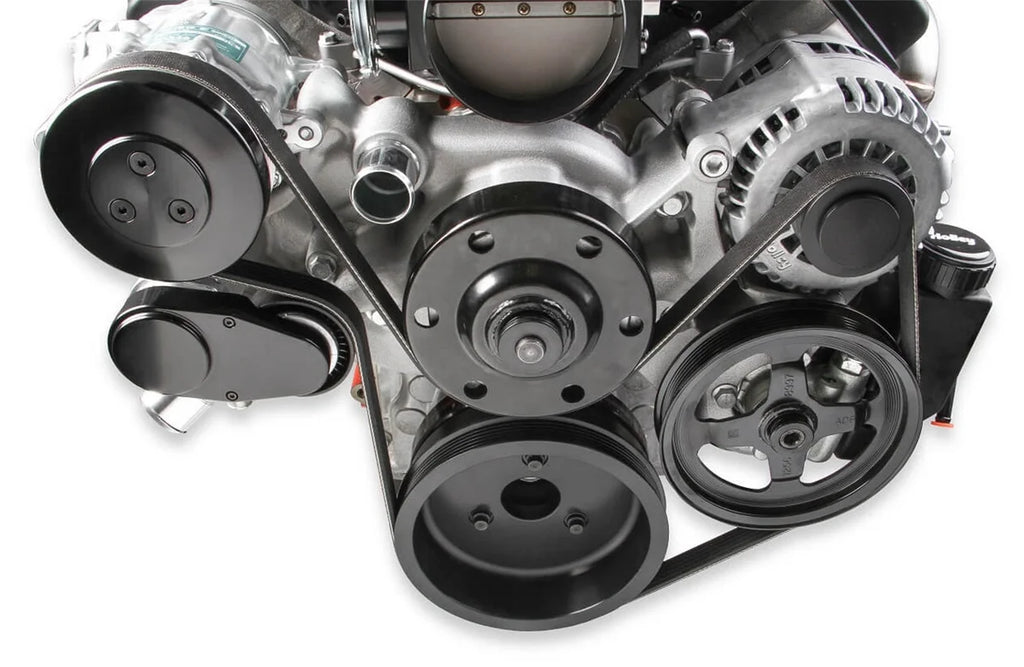 Holley GM Gen V LT4 Wet Sump Engines- Black Finish 20-220BK - Installation View