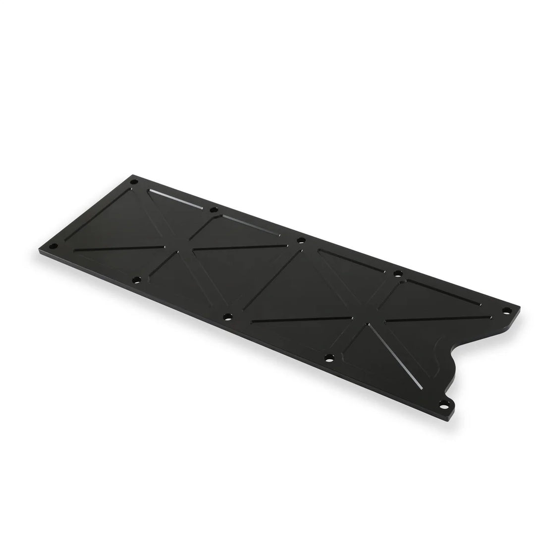 Holley GM LS1/LS6 Trussed Valley Cover, Satin Black Finish 241-262 - Side View