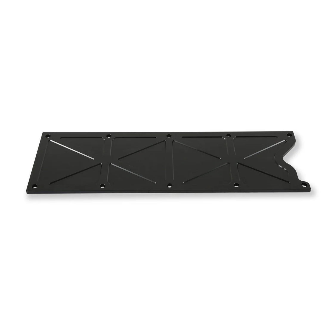 Holley GM LS1/LS6 Trussed Valley Cover, Satin Black Finish 241-262 - Back View
