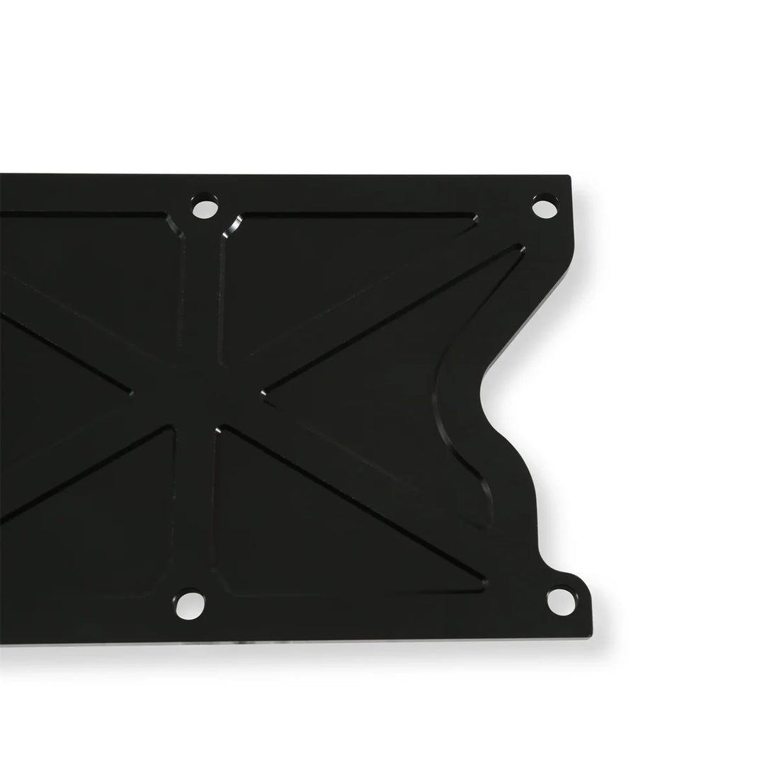 Holley GM LS1/LS6 Trussed Valley Cover, Satin Black Finish 241-262 - Installation View