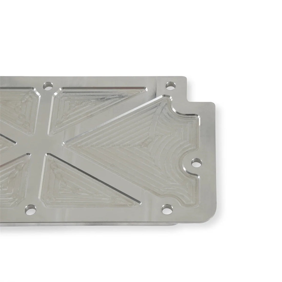 Holley GM LS2/LS3/LS7/LSX Trussed Valley Cover, Natural Billet 241-263 - Detail View