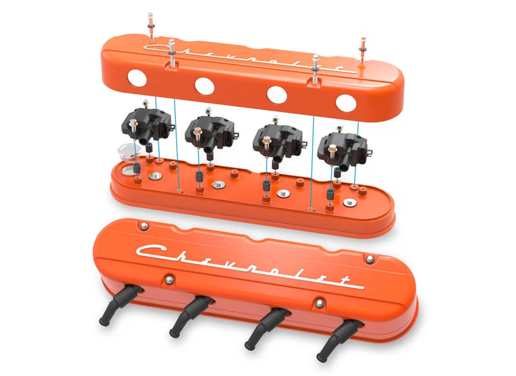 Holley - Gen III/IV LS - Factory Orange Machined 241-178 - Back View