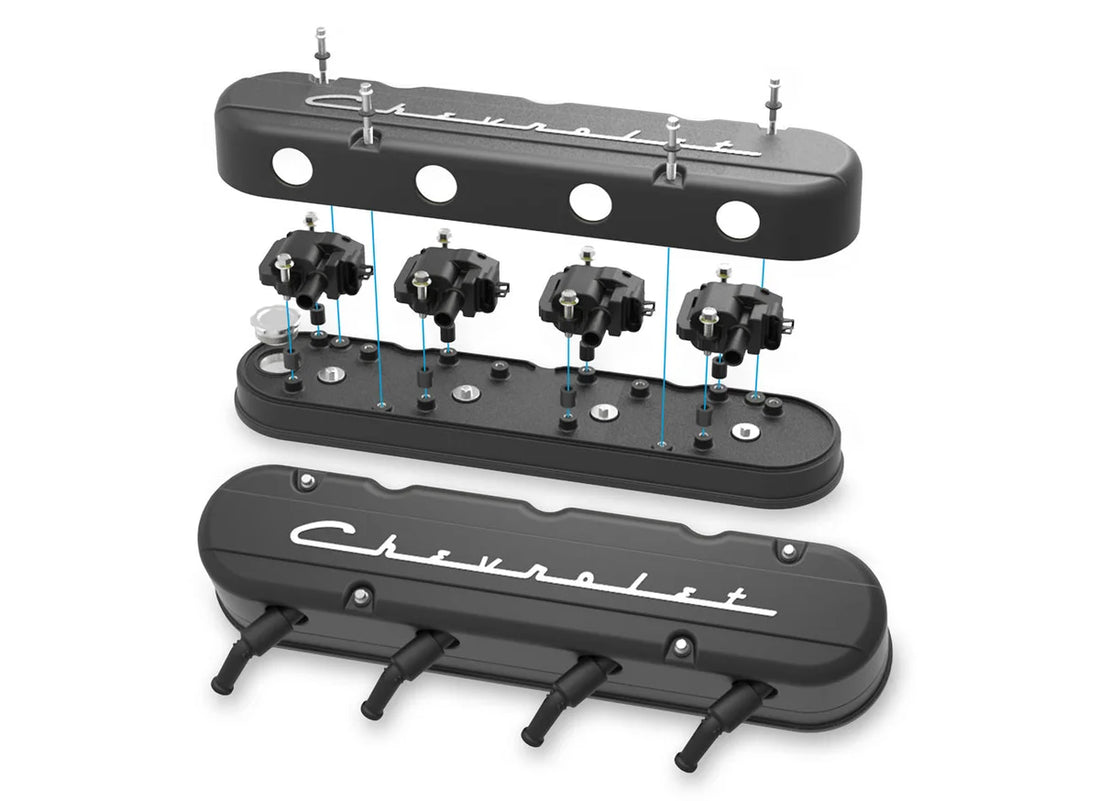Holley - Gen III/IV LS - Satin Black Machined 241-177 - Side View