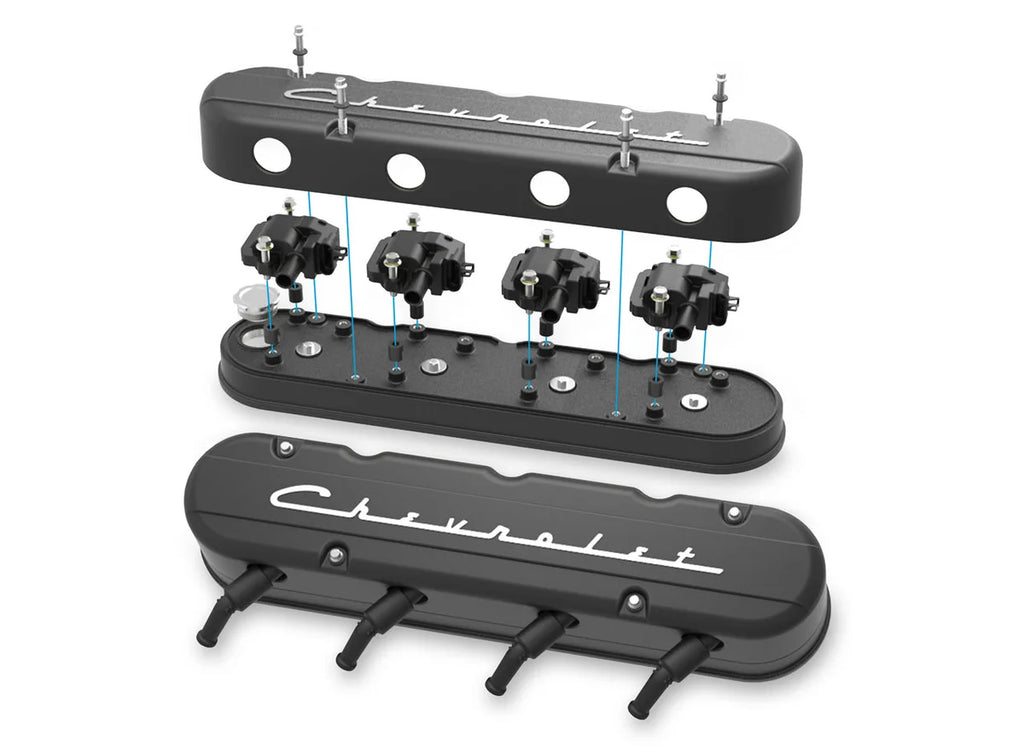 Holley - Gen III/IV LS - Satin Black Machined 241-177 - Side View