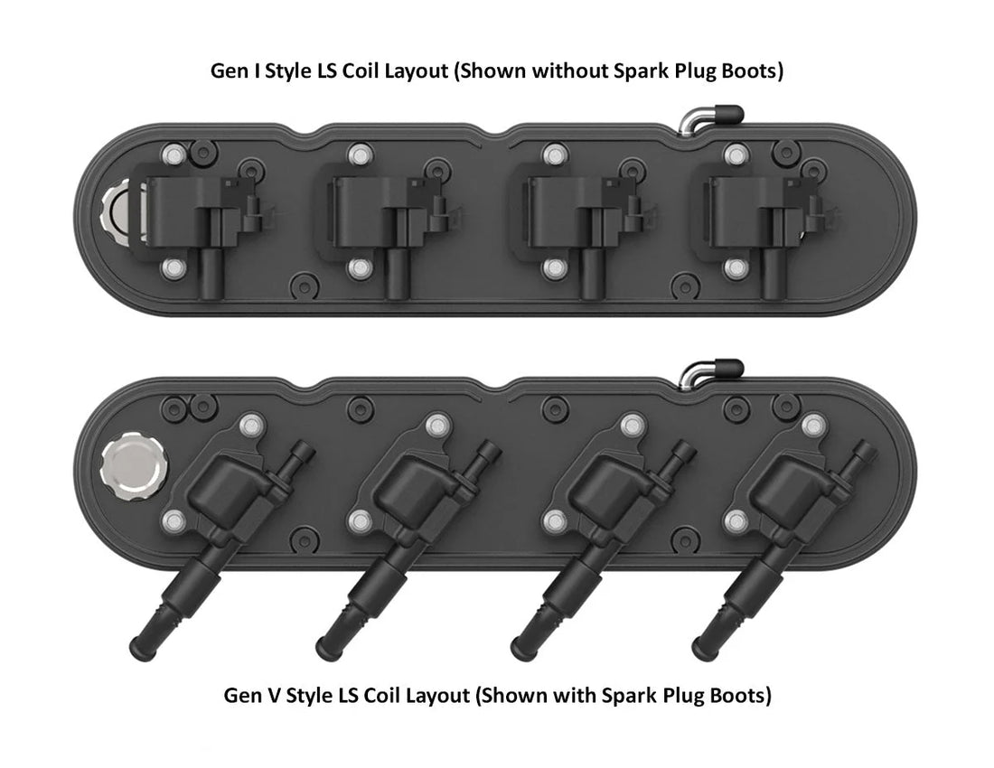 Holley - Gen III/IV LS - Satin Black Machined 241-177 - Back View