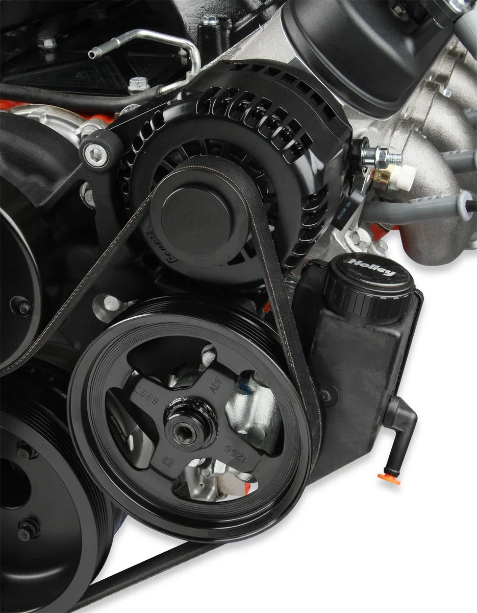Holley - Gen V LT Engines - SFI Certified Damper - Black 20-200BK - Mounting View
