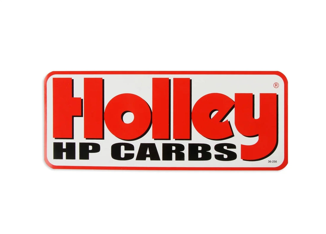 Holley HP Carbs Decal- 32 SQ. IN 36-256 - Back View