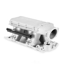 Load image into Gallery viewer, Holley Hi-Ram Front-Feed EFI Intake Manifold Kit 300-951 fits Small Block Chevy - Back View