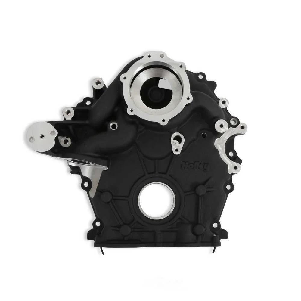 Holley High-Mount Accessory Drive - OE Oiling System - Base Kit - Black 20-300BK fits Godzilla - Additional View 5