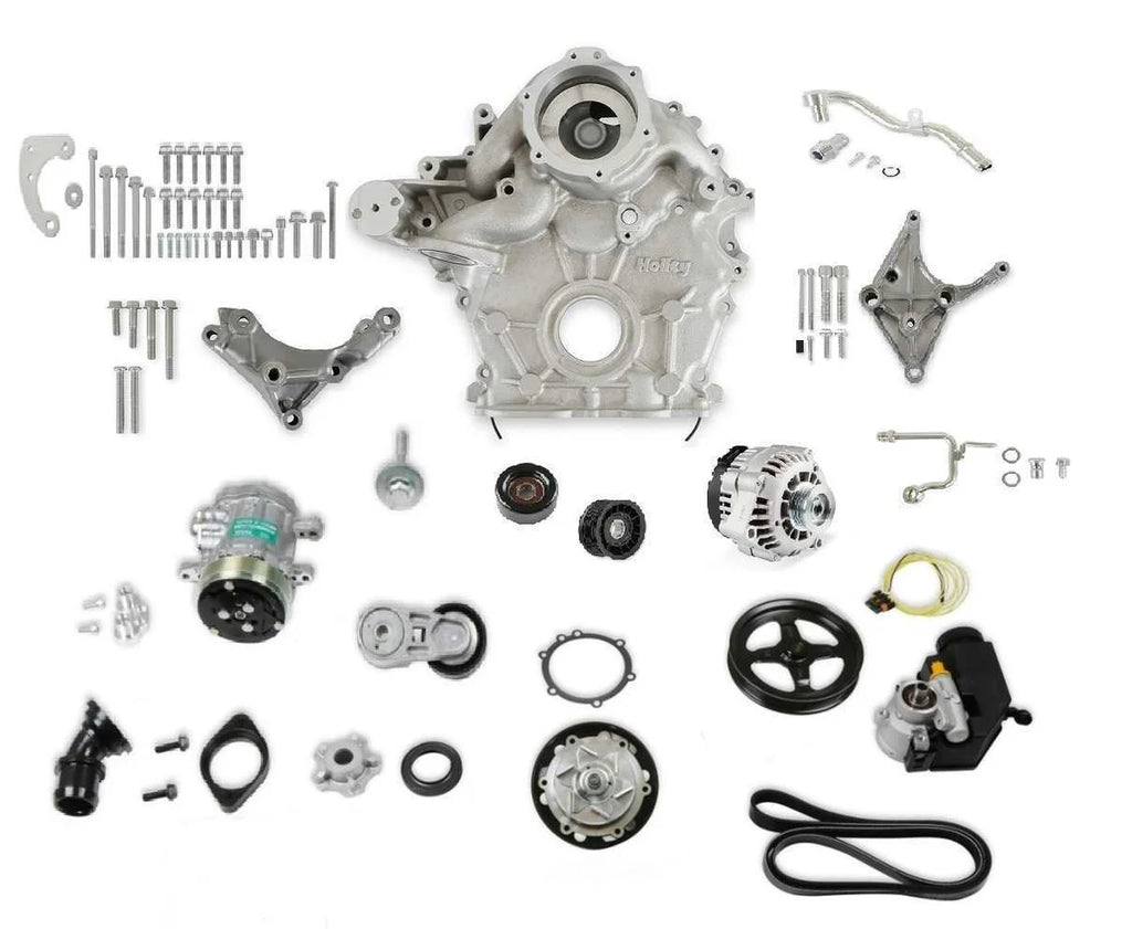 Holley High-Mount Accessory Drive - OE Oiling System - Complete Kit 20-310 fits Godzilla - Main Product View