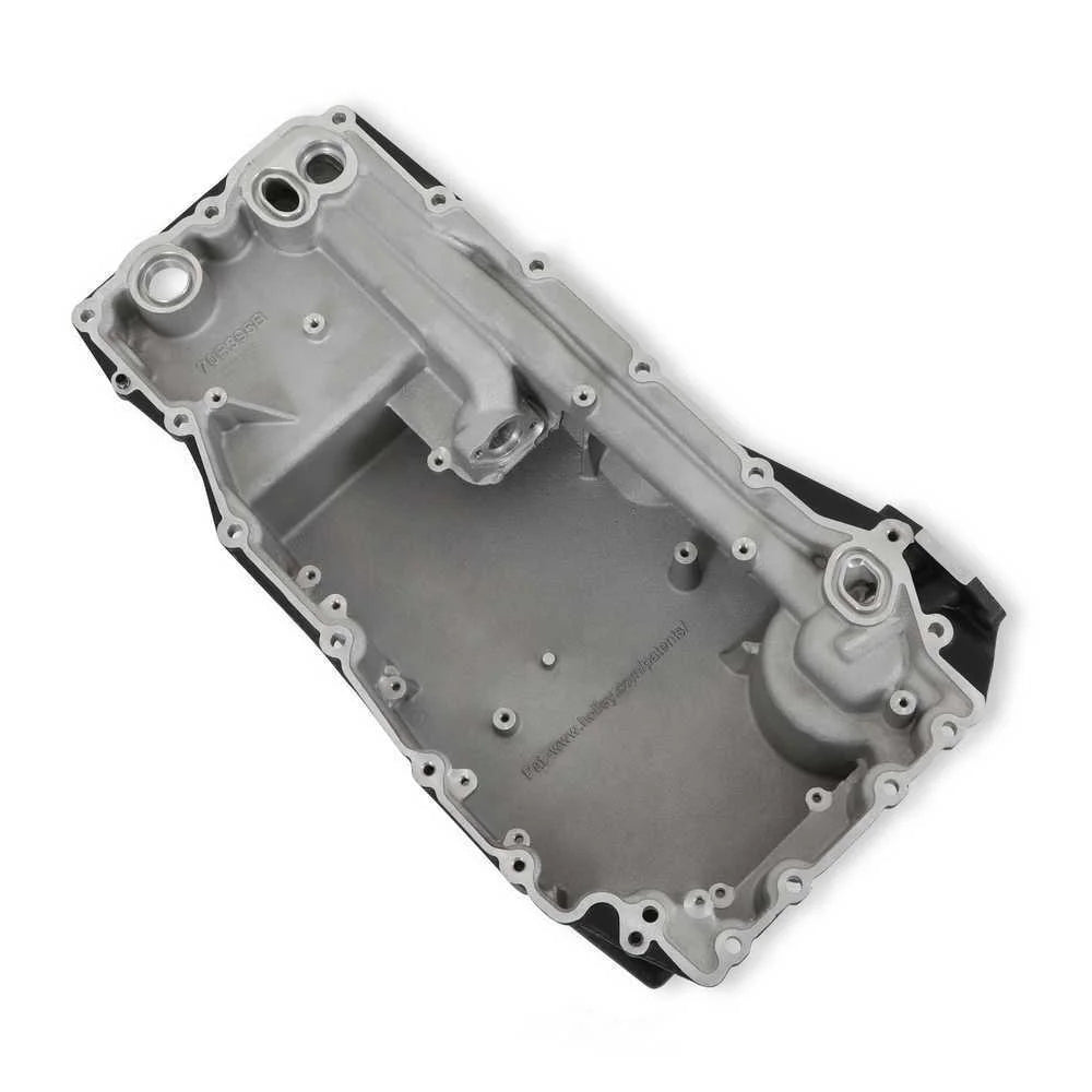 Holley High-Mount Accessory Drive - Swap - Complete - Black 20-345BK fits 1953-1983 Ford F-100 - Back View