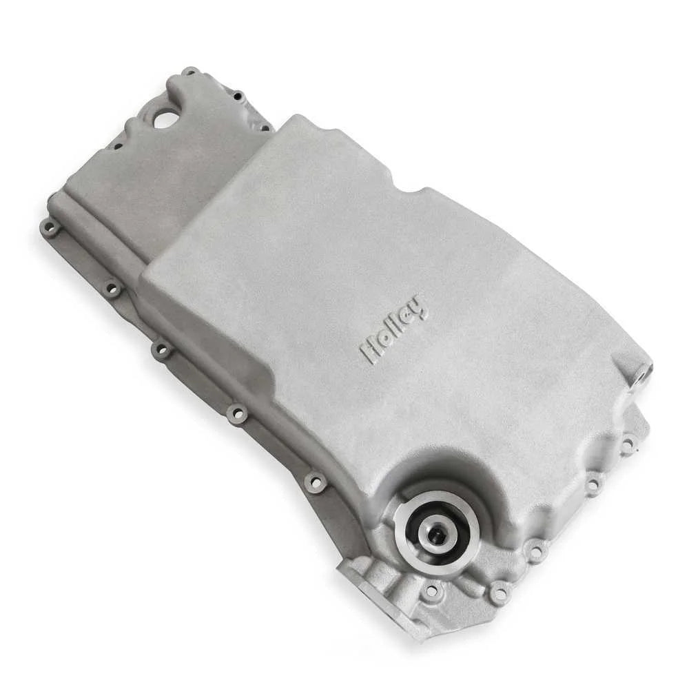 Holley High-Mount Accessory Drive - Swap - Complete - Natural 20-345 fits 1953-1983 Ford F-100 - Side View