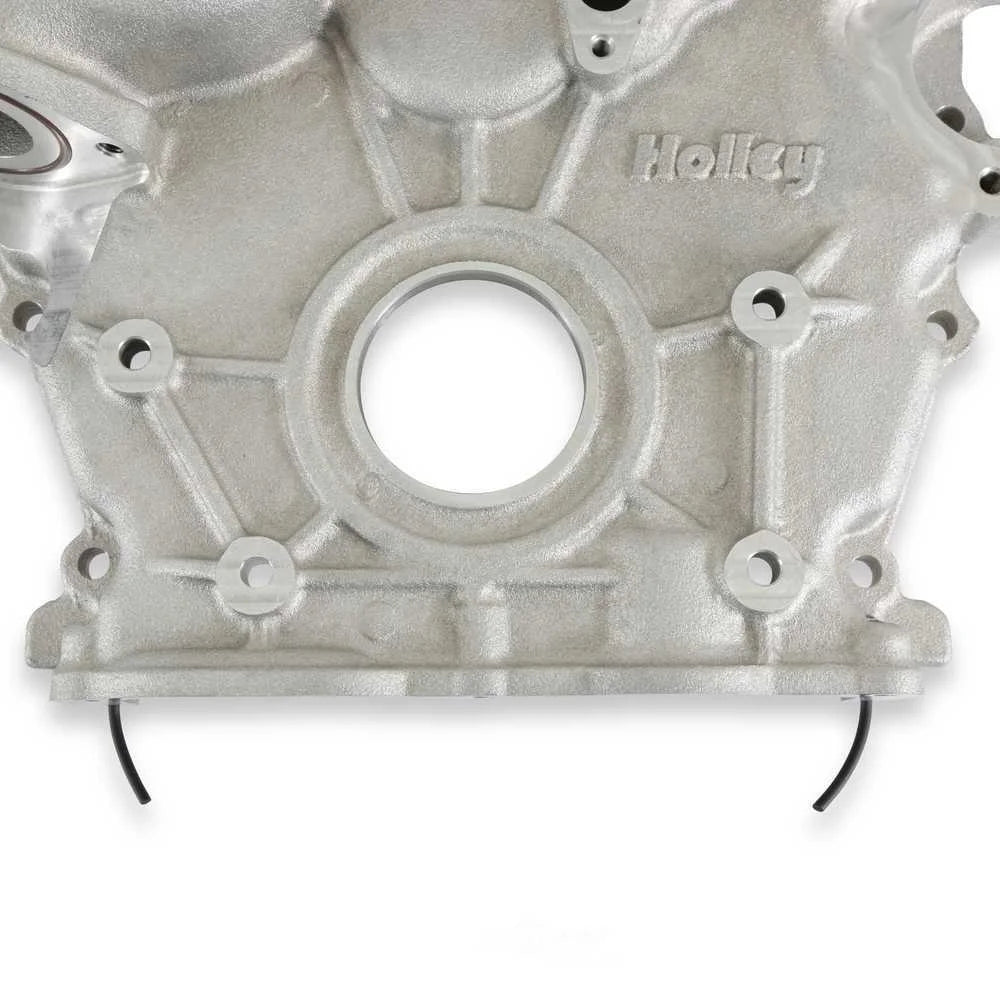 Holley High-Mount Accessory Drive System - Holley Pan Only 97-401 fits Ford 7.3L Godzilla - Back View