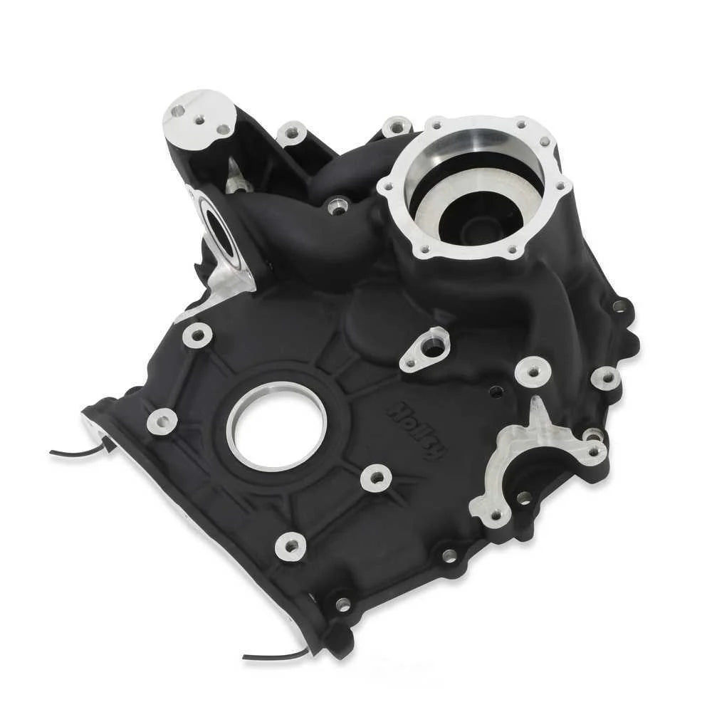 Holley High-Mount Accessory Drive System - Holley Pan Only 97-417 fits Ford 7.3L Godzilla - Installation View