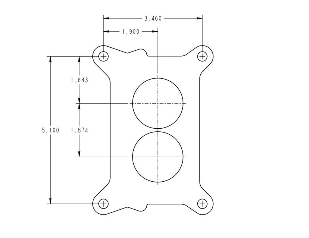 Holley Holley 0-7448SA 350 CFM Performance 2BBL Carburetor 0-7448SA - Side View