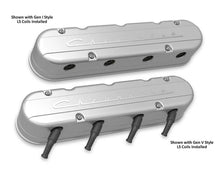 Load image into Gallery viewer, Holley Holley 2-Piece "Chevrolet" Script Valve Cover - Gen III/IV LS - Natural 241-175 - Side View