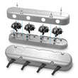 Load image into Gallery viewer, Holley Holley 2-Piece "Chevrolet" Script Valve Cover - Gen III/IV LS - Natural 241-175 - Back View