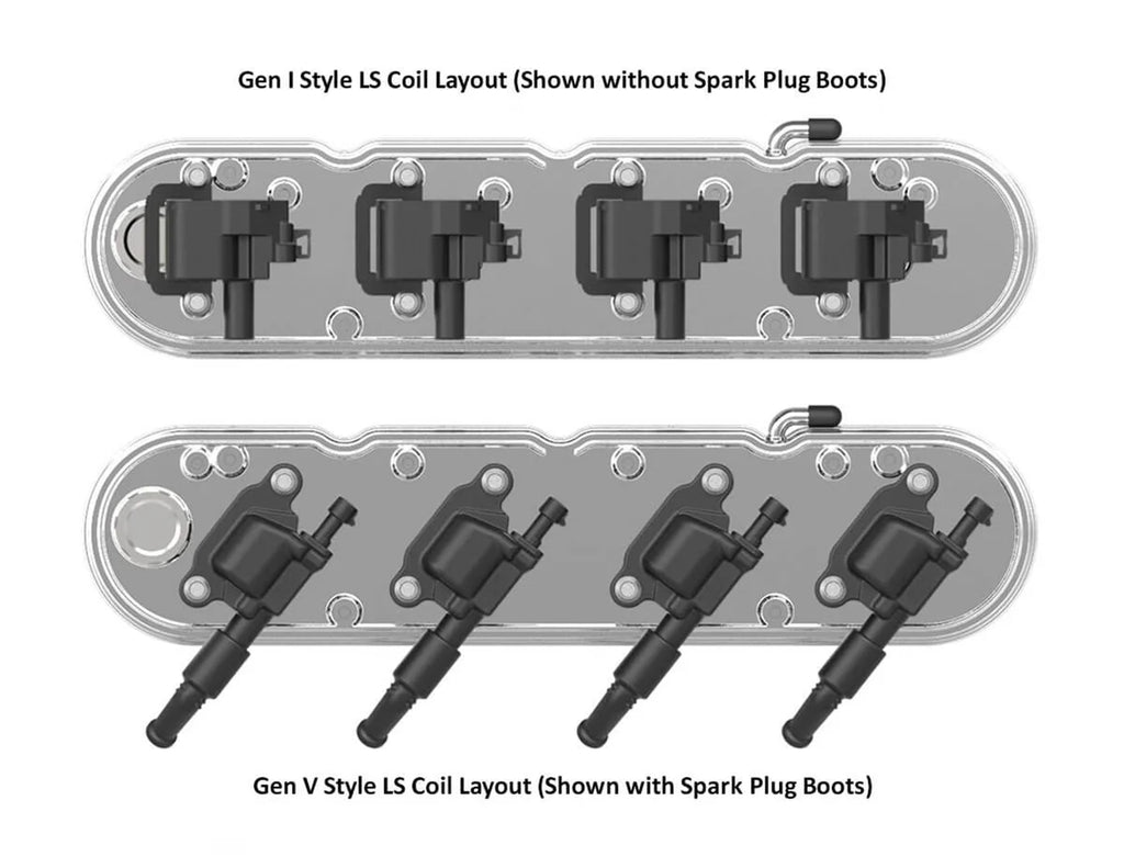 Holley Holley 2-Piece "Chevrolet" Script Valve Cover - Gen III/IV LS - Polished 241-176 - Installation View