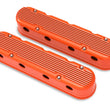 Load image into Gallery viewer, Holley Holley 2-Piece Finned Valve Cover - Gen III/IV LS - Factory Orange Machined 241-183 - Main Product View