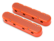 Load image into Gallery viewer, Holley Holley 2-Piece Finned Valve Cover - Gen III/IV LS - Factory Orange Machined 241-183 - Main Product View