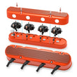 Load image into Gallery viewer, Holley Holley 2-Piece Finned Valve Cover - Gen III/IV LS - Factory Orange Machined 241-183 - Back View