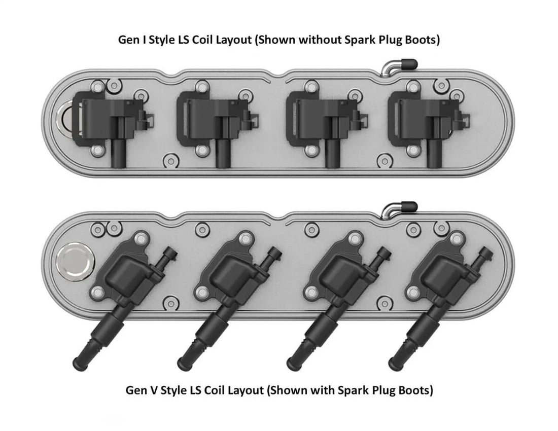 Holley Holley 2-Piece Finned Valve Cover - Gen III/IV LS - Natural 241-180 - Installation View